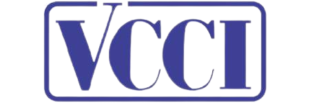 VCCI logo blue text in box